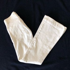 JBrand White Wide Leg Flare Jeans